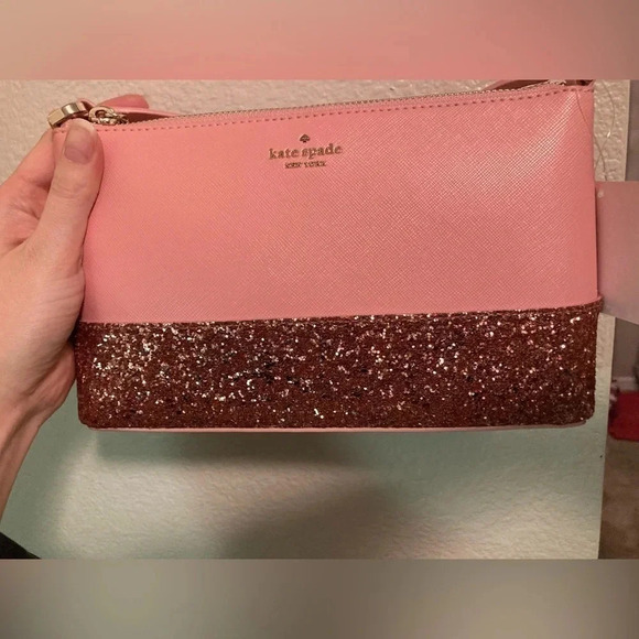 HOST PICK! NWT Kate Spade Flash Glitter Pink Crossbody - Picture 3 of 10